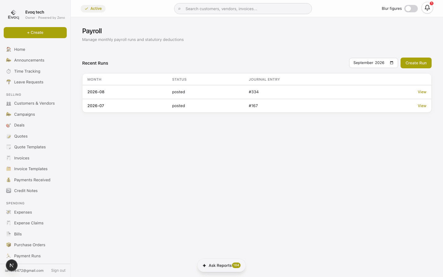 Payroll, done in minutes.